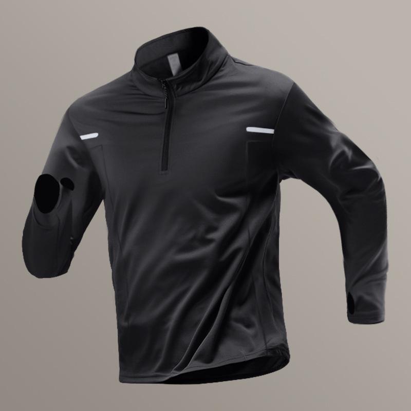

Men s Quick-Dry Velvet Sports Training Suit - Warm, Tight-Fit Long Sleeve for Winter Fitness Running XXL [140-160 lbs]