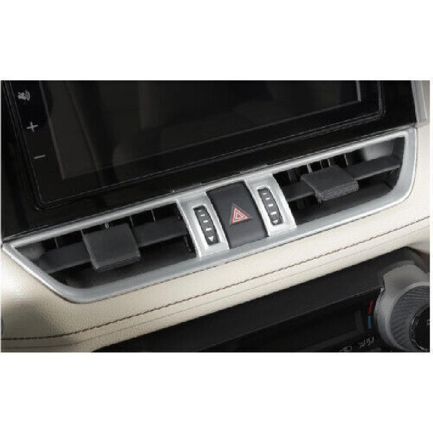 Interior Middle Air Outlet Vent ABS Cover Trim Silver For Toyota RAV4 -