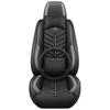 New Front Passenger Seat Covers Fully Enclosed Single-seat Leather Car Seat Cushions All-season Compatible Seat Covers(Only 1PC Seat Cover)