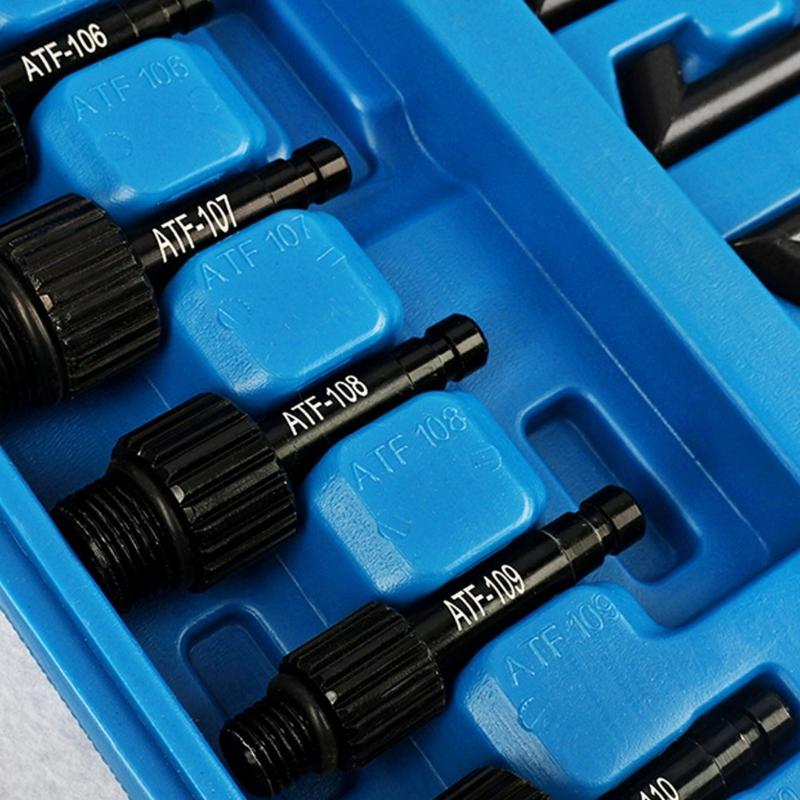 15Pcs Transmission Oil Filler Adapter Set Alloy Construction For Multiple Model Car Gearboxes Maintenance M4YD