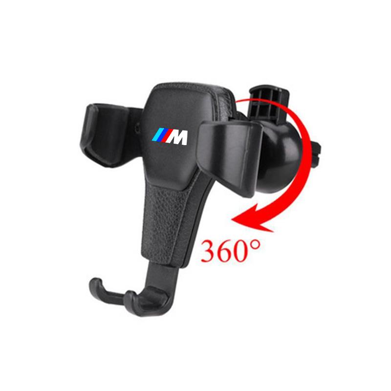 ABS Car Logo Mobile Phone Holder GPS Mounts Air Vent Clip For BMW M X1 X2 X3 X4 X5 X6 X7 F48 G01 E84 F10 F30 G11 G80 Accessories XU7
