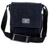 Hinomoto Canvas Shoulder Bag, Canvas Flap Shoulder Bag No. 105 (Black)