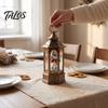Indoor Christmas Atmosphere Lamps Snow Lantern, Lighted Xmas Lantern with Music Swirling Glitter, Musical Collectibles USB /Battery Operated