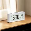 Battery Powered Digital Alarm Clock TEMP Date Backlight Night-light Unlimited Snooze Table Clock 12/24H Auto Dimmable LCD Clock