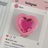 Korean Heart Gem Adhesive Desktop Stand in Macaron Colors