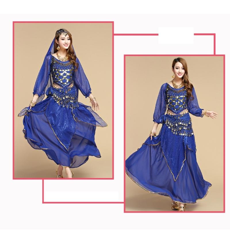 Women Belly Dance Costume Belly Dance Outfits Belly Dance Coins Tops Belly Dancing Crop Top for Halloween Party Stage