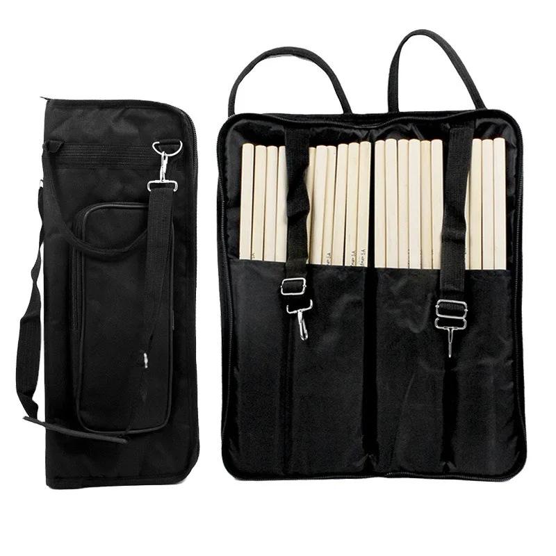 Drum Stick Bag Drumsticks Mallet Case Oxford Fabric Crossbody Shoulder Strap Wear Resistant Portable Drum Stick Drumstick Bag