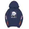 Hunter X Hunter Killua Anime Hoodie Vertical Japanese Letter Print Casual Long Sleeve Pullover Sweatshirt