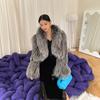 Women's Autumn And Winter Short Style Imitation Silver Fox Fur Grass Coat