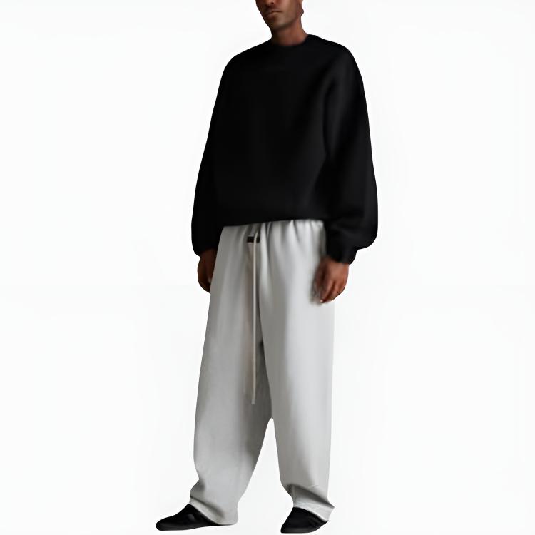 Fear of God Essentials Crewneck Sweater Jet Black Men Tops 192SP244704F