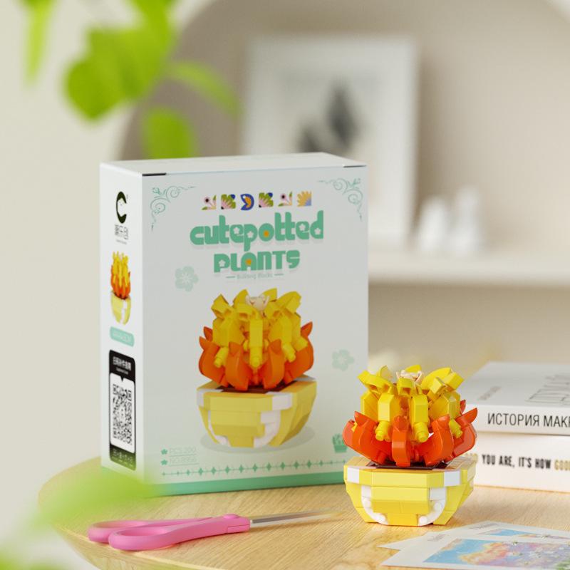 Building Blocks Plant Bonsai Ornament for Parties & Kids - Compatible with Lego