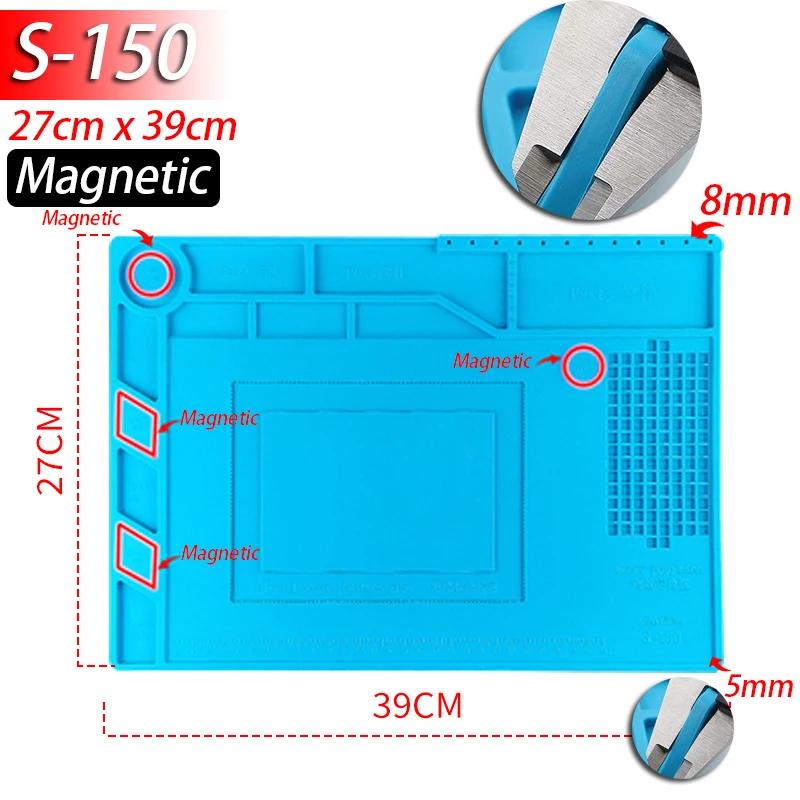 1pcs Anti-static Soldering Silicone Mat Heat-Resistant Work Pad For Hot Airs Guns Soldering Station Repair Desoldering Platform