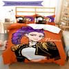 3pcs KPop Demon Hunters22 Cover Set - Personalized Name, HD Printed Bedding with 1 Cover and 2 Pillowcases - Perfect for Home Decor, Easy Care