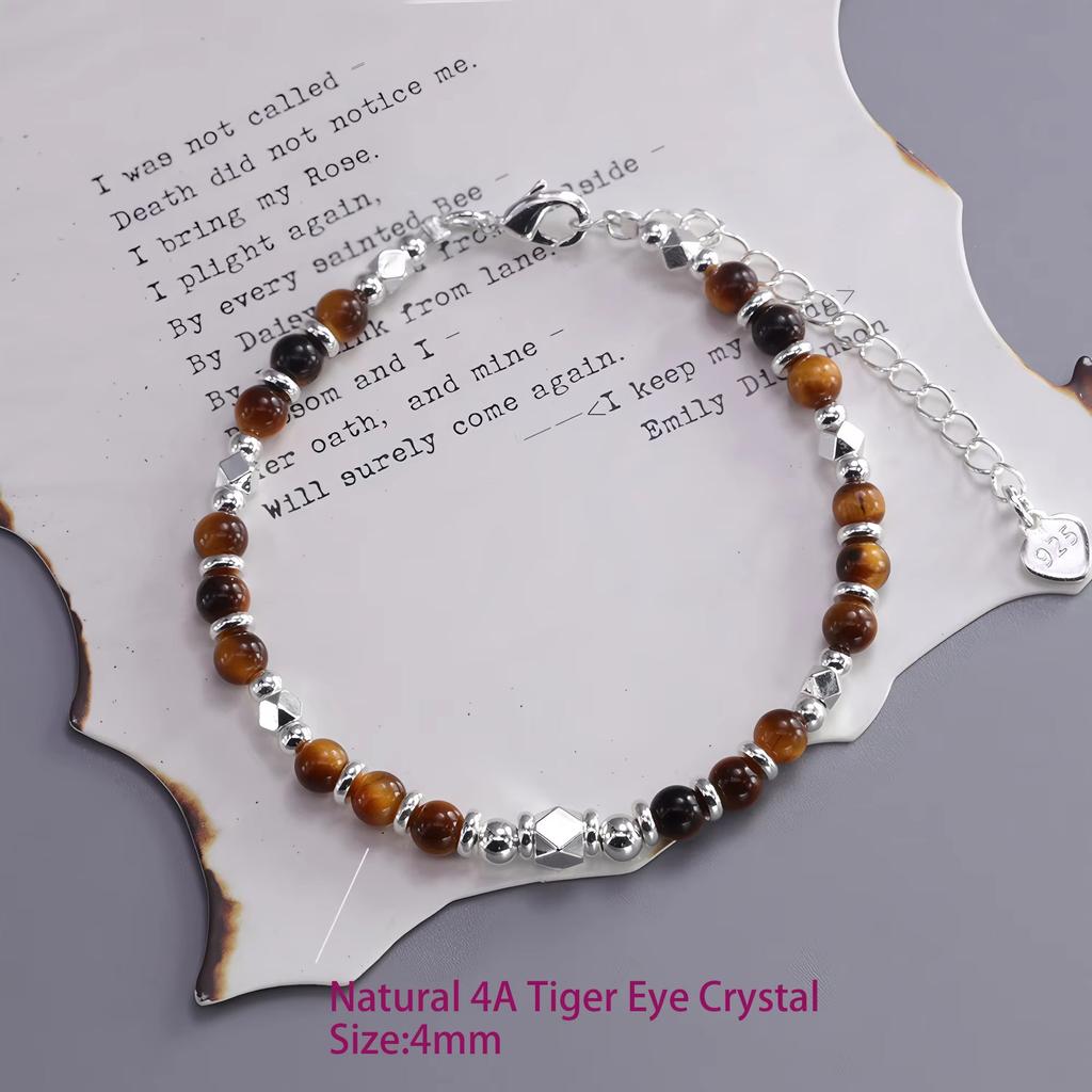 PANJBJ 925 Sterling Silver Red Agate Bead Bracelet for Women Fish Shape Retro Bead Design Versatile Jewelry Gifts Dropshipping
