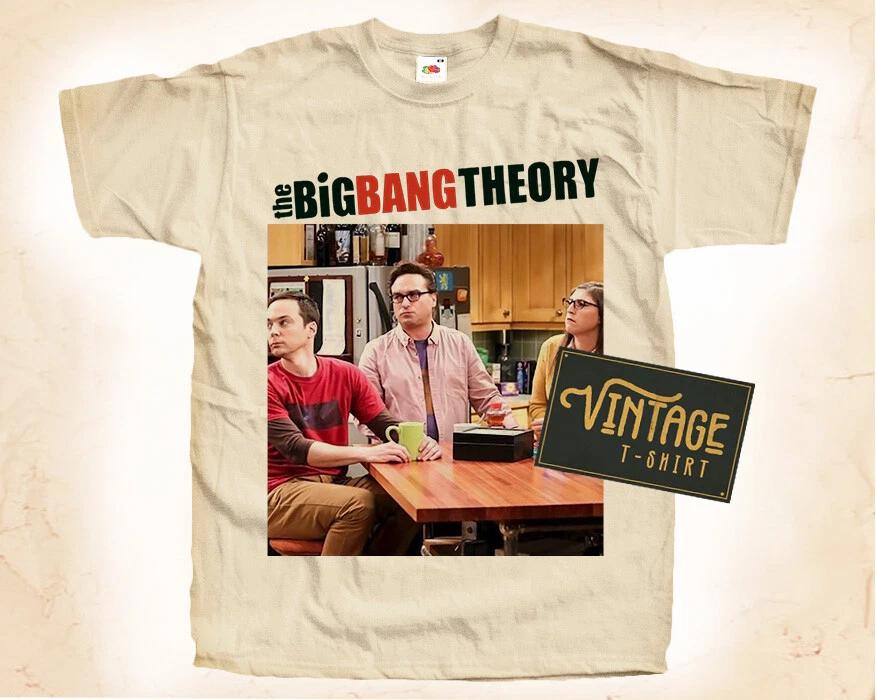 

The Big Bang Theory T SHIRT Tee Movie Poster Vintage Natural sizes S-5XL XL