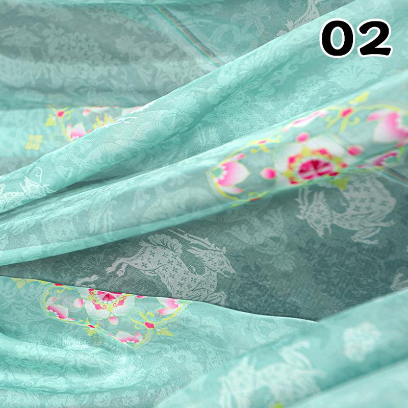 100*150cm Chinese Ancient Classical Traditional Chiffon Fabric For Sewing Hanfu Dress Horse Face Skirts Stage Costume