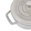 Staub Pico Cocotte Round 20cm Campagne pot Enamel pot Rund Brater blanco trufa Pot Cookware Kitchenware [Staub Pot] (White Truffle)