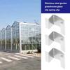50Pcs Stainless Steel Greenhouse Glass Clips G-Shaped Spring Repair Tool Fixing Garden Accessories for Window Panels & Web Sheet