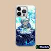 Game GI Neuvillette Silver Plating Magsafe Mobile Phone Case for iPhone 17 16 15 14 13 12 11 Air Pro Max Plus Colorful Cover