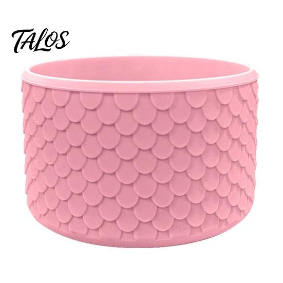 Portable Bottle Sleeve for Commute Silicone Cup Boot, Fish Scale Pattern Decor, Soft Elastic Water Protector Protective Sleeve, Anti-Slip Bottom Cover