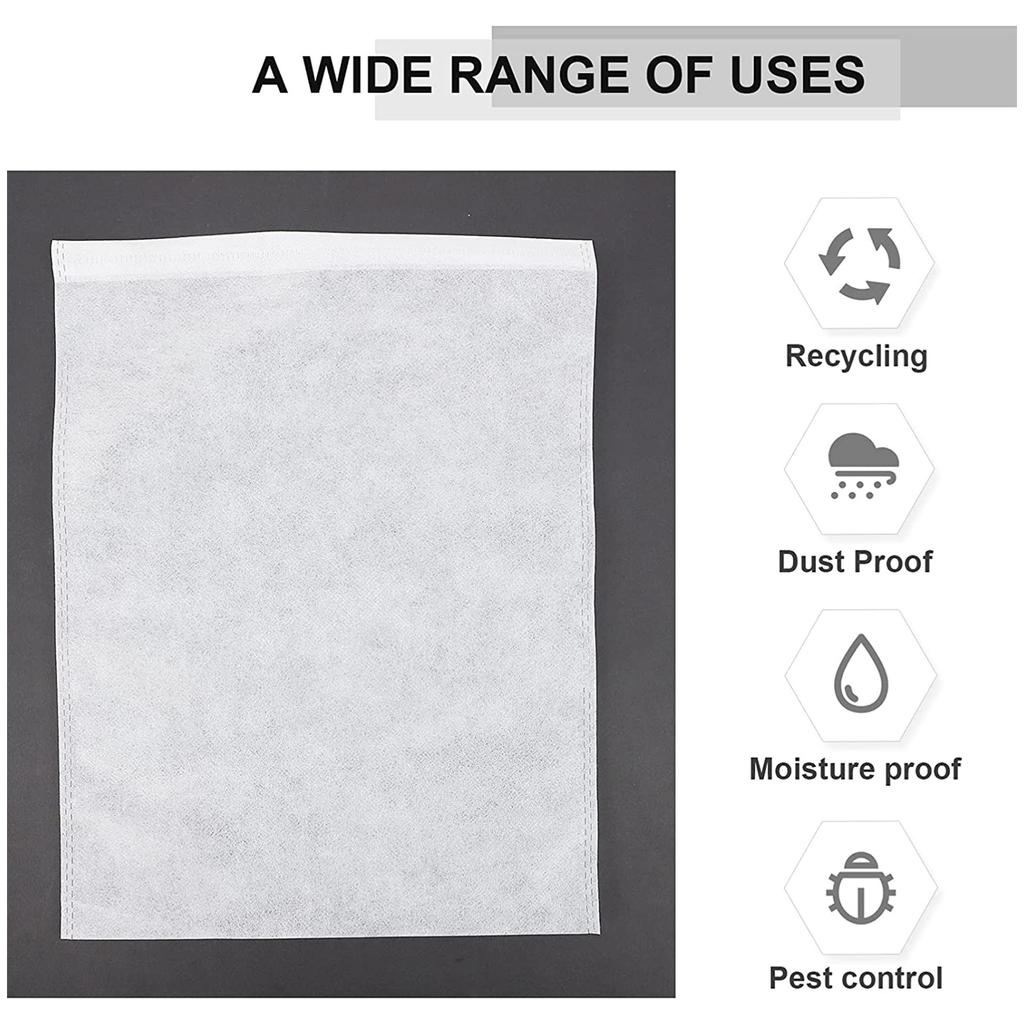 50pcs Travel Shoes Organizers Disposable Shoe Storage Bags Portable Drawstring Bags for Drying Shoes Luggage Organizer