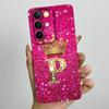 For Realme C85 Pro 2025 Crown Initial Letter Couple Phone Case RealmeC85 Pro 4G RMX5555 Soft Silicone TPU Lens Protective Casing