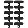 1-10PCS Sturdy TPU Cellphone Lanyard Gasket Pads Universal Flexible Phone Replacement Part Hanging Strap Patches Cord Clip
