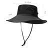 Summer Outdoor Solid Color Fisherman Hat Fishing Large Brim Sunshade Quick-Dry Hat Foldable Mountaineering Hiking Sun Protection