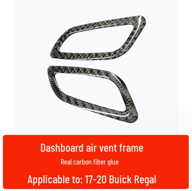 

Fits 2017-2020 Buick Regal: Real Carbon Fiber Interior Trim for Doors, Center Console, Gear Shift & Panel