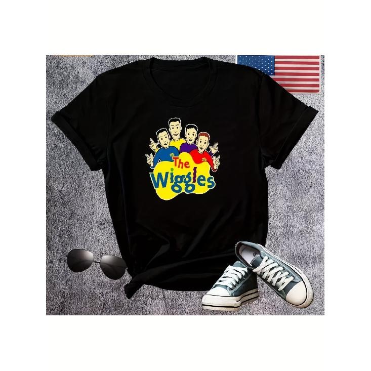 Wiggles Chibi Logo Adult Short-Sleeve Birthday Gift for Men S чёрный