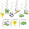 Football Birthday Party Supplies, Soccer Banner & Cake Topper Decor Set
