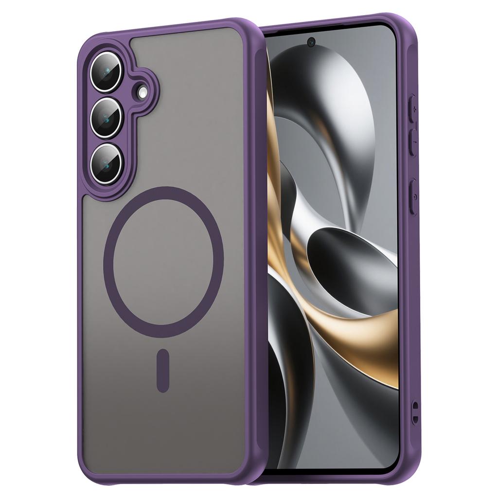 For Samsung Galaxy S25 FE Case Compatible with MagSafe Anti Drop PC+TPU Phone Cover