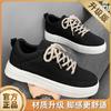 Canvas new summer breathable niche design casual board shoes student sports black trendy shoes