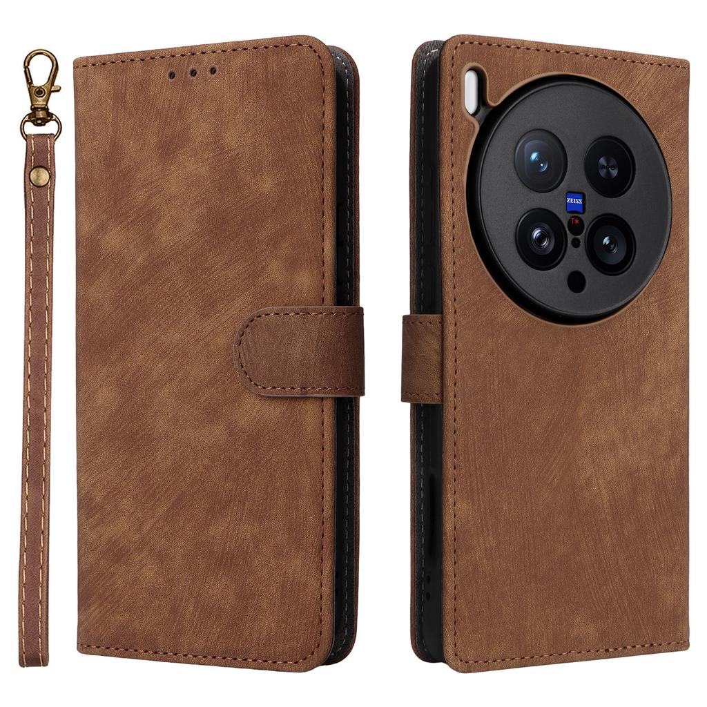 For Vivo X200 Ultra 5G Case Wallet RFID Blocking PU Leather Phone Cover Stand with Strap