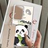 Case for Samsung Galaxy S25 S25Edge S21 S20 Plus S24 FE S23 Ultra S22 S23 Note 20 Ultra Phone Cover Cute Cartoon Panda