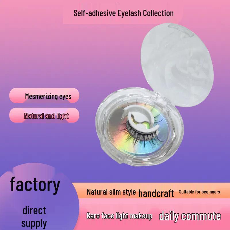 

Self-Adhesive Airy Jelly Glue False Eyelashes, Long Fibers, No Extra Glue Needed