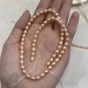 1 String AAA Grade Pink Freshwater Rice Pearl Beads 3-9mm, 36cm Strand, Premium Natural Pearl Beading Supplies, Loose Beads for DIY Handmade Jewelry