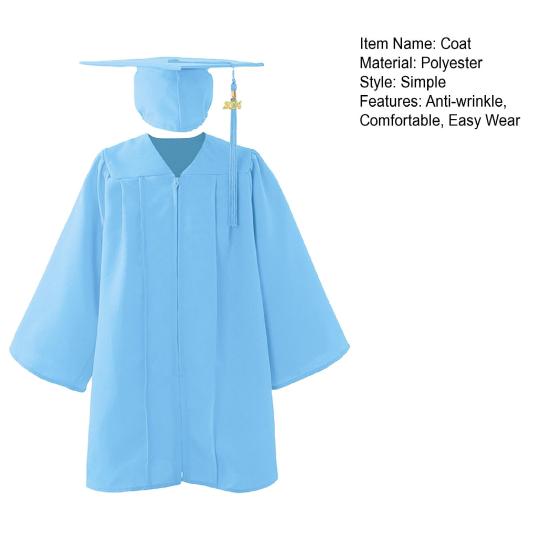 Graduation Gown And Cap Set 2026 Graduation Gown with Hidden Zipper Gold