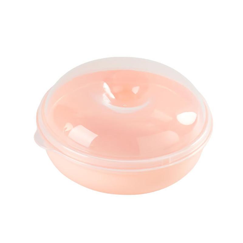 Bread Box Microwavable Transparent Round Shape Food Container Sandwich Toast Box Kids Worker School Breakfast Lunch Bento Box
