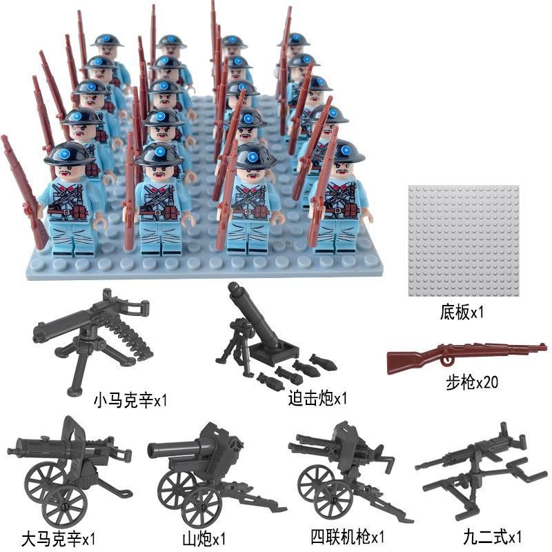 Doll Building Block Doll British Military Puzzle Assembly Toy