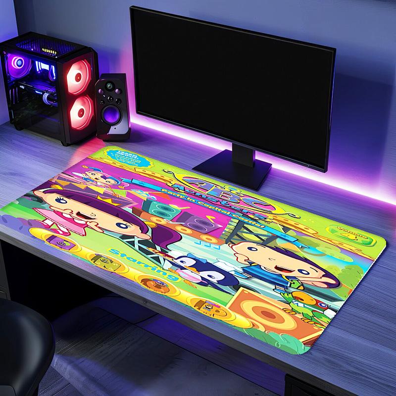 ABC Monsters Mouse Pad - Non-Slip Rubber Base, Smooth Surface for Work,Gaming,Office,And Home Use, Desk Mouse Pad