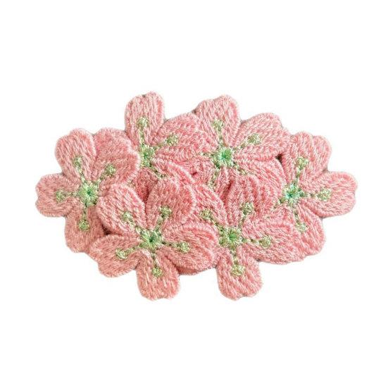 Hairpin Embroidered Cherry Blossom Hair Clip Side Clip Bun Decoration Macaron Color Hair Pin Hair Accessory