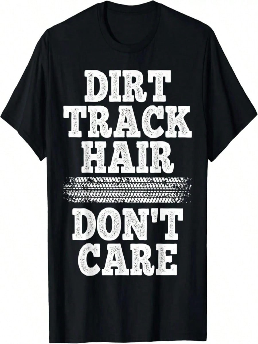 Футболка для фанатов грунтовых гонок  Dirt Track Fans Dirt Track Hair Don t Care Dirt Track Hair  S разноцветный
