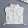 Fashion Half Shirt Style Fake Collar for Women Stand Detachable Collar Fake Girls Vintage Lace Ladies False Blouse Collar Decor