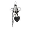 Girl's Heart Silver Bead Bow Miu Series Bag Pendant Leather Love Sweet High-value Keychain Pendant Female