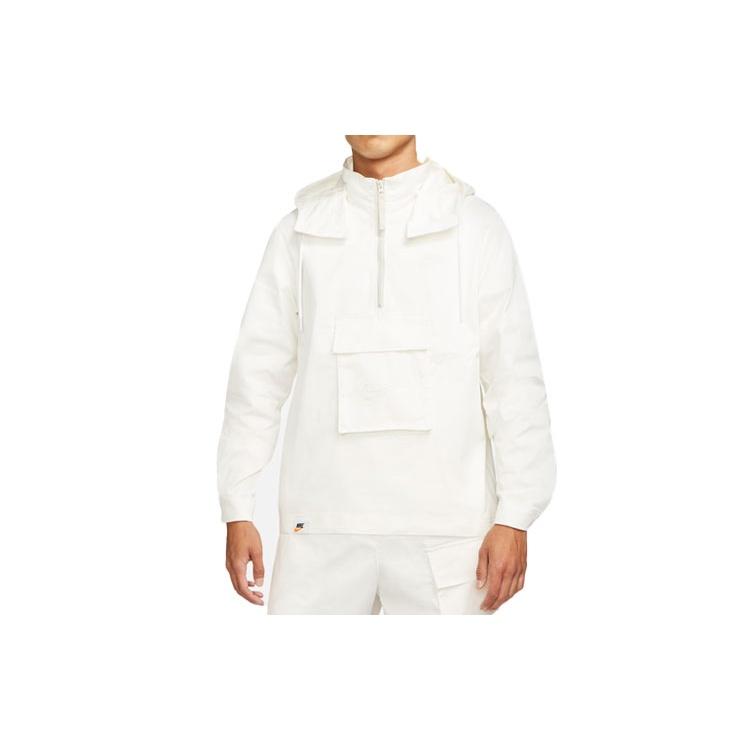 Nike Sportswear Half Zipper Sports Hooded Jacket White Men s DD6495-133 XL