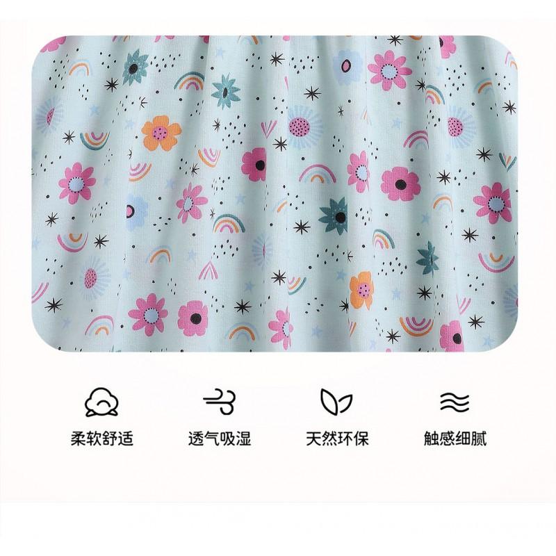 Girls Dresses Kids Cartoon Floral Print Sleeveless Princess Dress Casual Wear