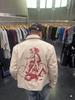 RICH KIDS 25SS Red "Bicycle" Embroidered Leather Jacket for Men & Women