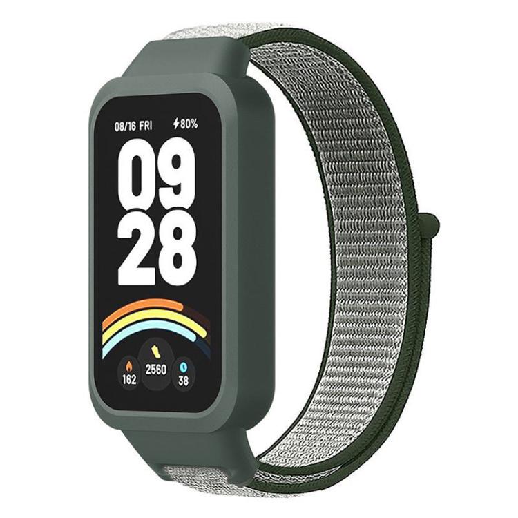 Plastic‑Cover Integrated Nylon Loop Watch Band for Xiaomi Smart Band 9 Active / Redmi Band 3, Replacement Strap, Strap Only
