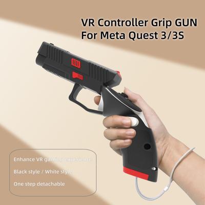 Meta Quest 3 3S VR Aksesuarları için VR kontrol cihazı Grip Gun koruyucu kılıfı VR oyun deneyimini geliştirmek için